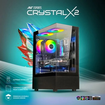 Ant Esports Crystal X2 ARGB Black